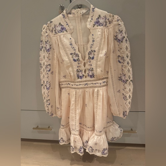 Zimmermann patience plunge mini dress - Picture 3 of 4